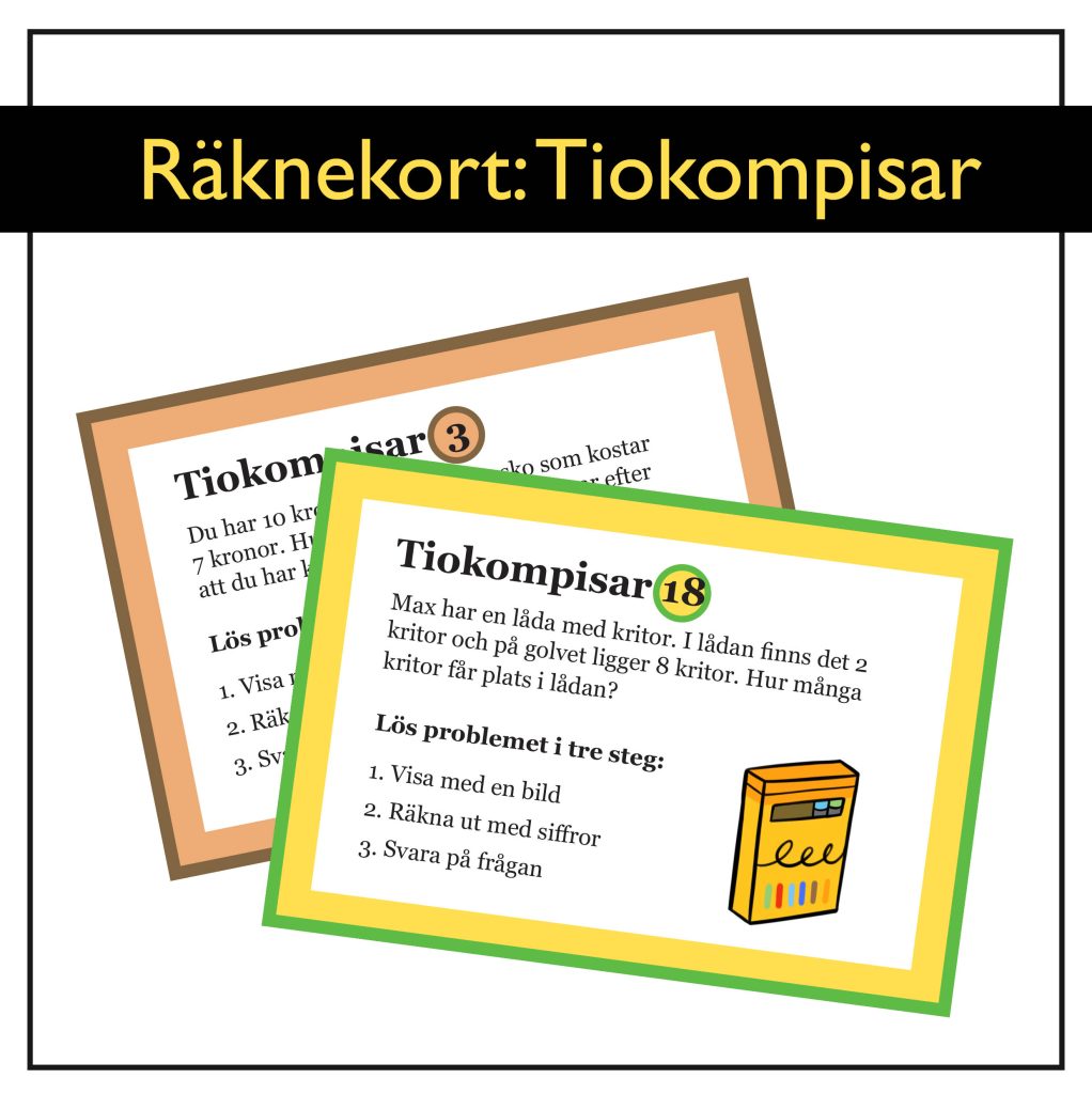 Räknekort: Tiokompisar