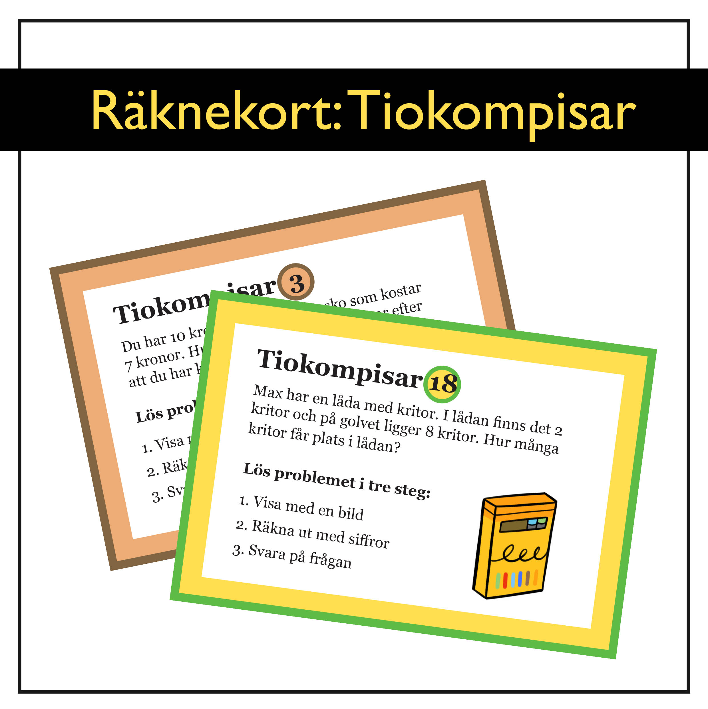 Räknekort: Tiokompisar