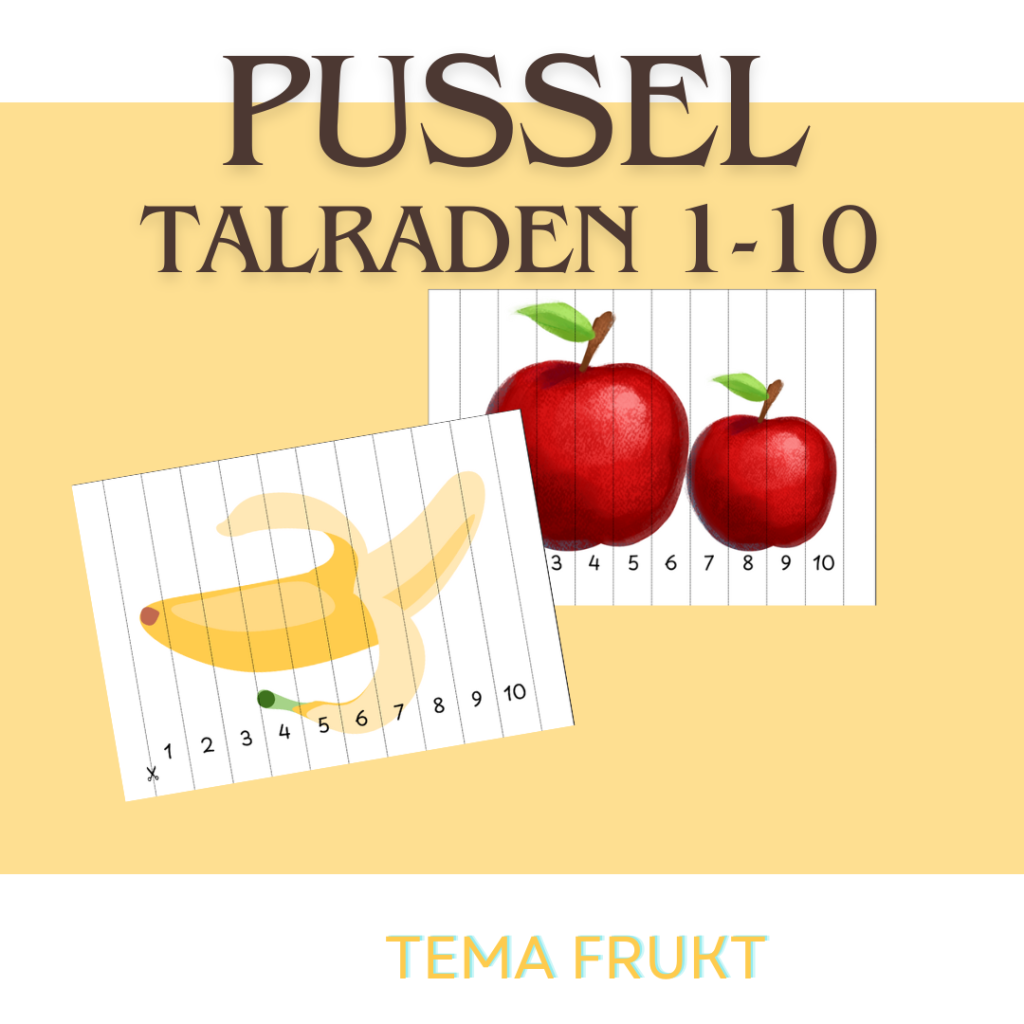 Pussel – 1-10 – Frukt
