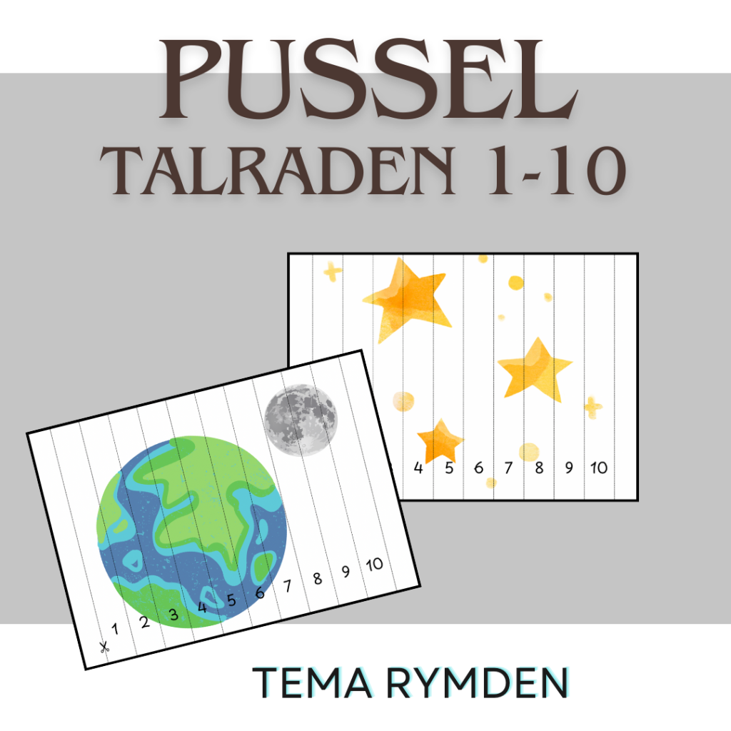 Pussel – 1-10 – Rymden