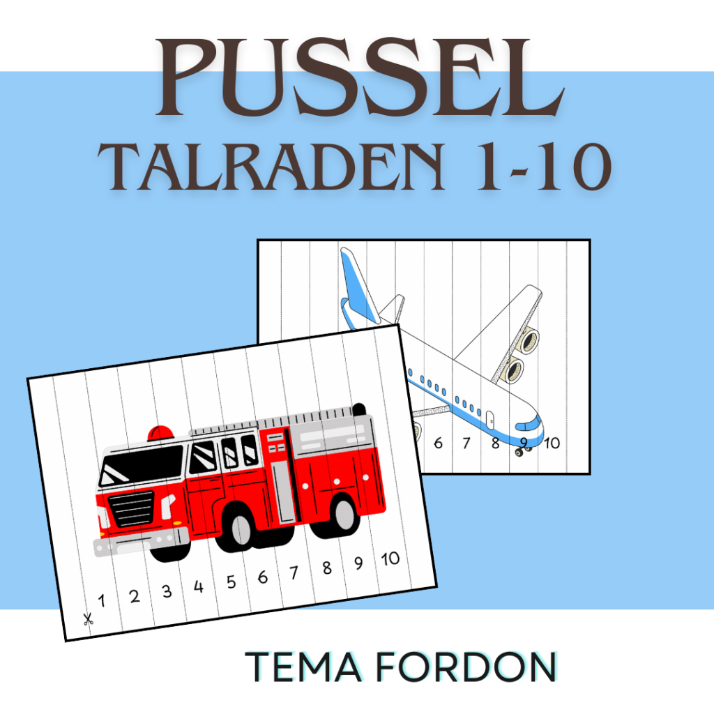 Pussel – 1-10 – Fordon
