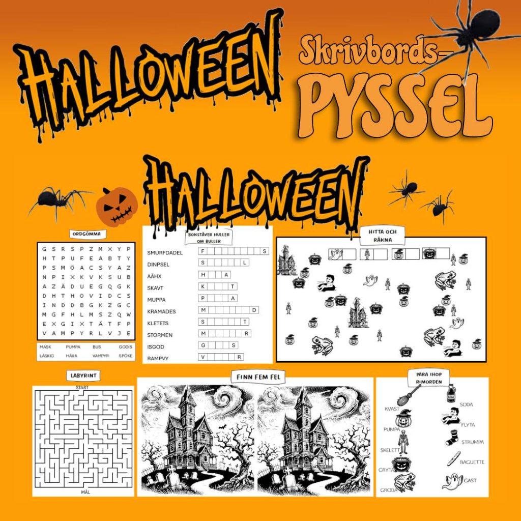 Halloween – skrivbordspyssel