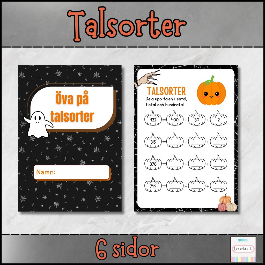 Talsorter (6 sidor)