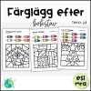Färglägg efter bokstav - Jul