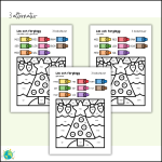 Färglägg efter bokstav – Jul - bild 3