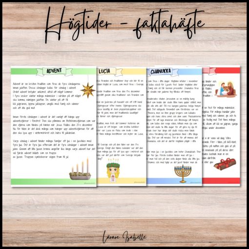 Högtider - arbetshäfte + faktahäfte