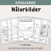 Dinosaurier - Målarbilder