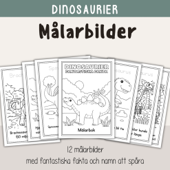 Dinosaurier - Målarbilder