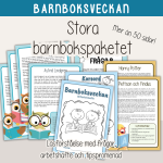 Barnboksveckan – Stora barnbokspaketet – Läsförståelse Arbetshäfte Tipspromenad - bild 1