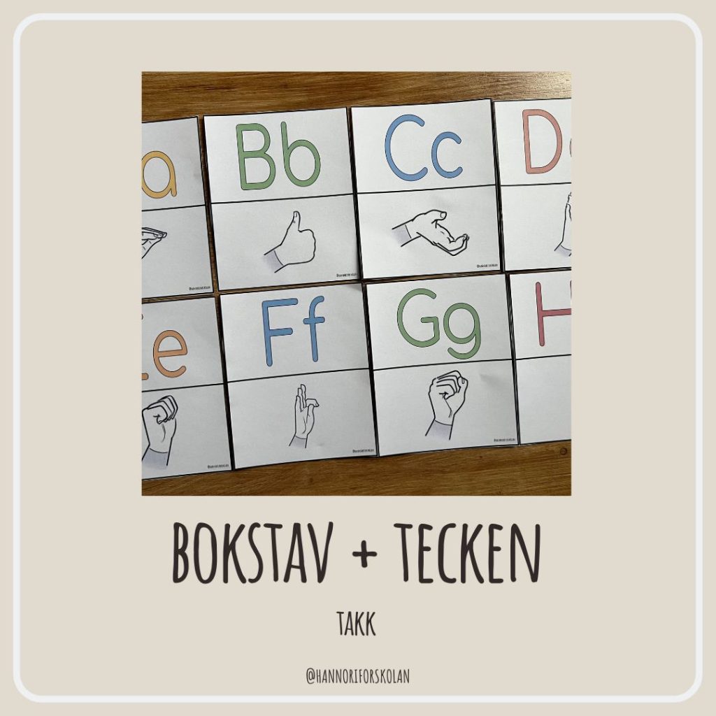 Bokstav + tecken