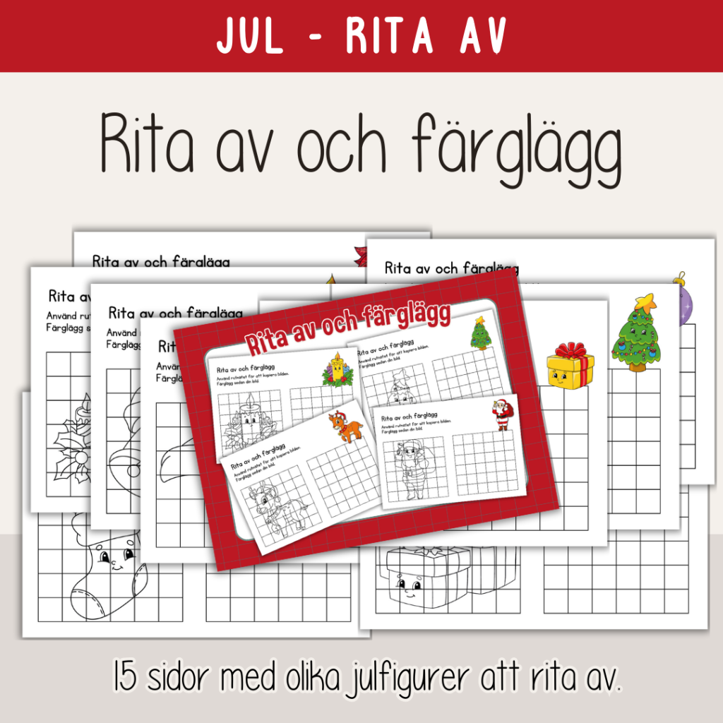 Jul – Rita av och färglägg