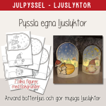Jul – Julpyssel – pyssla egna ljuslyktor - bild 1