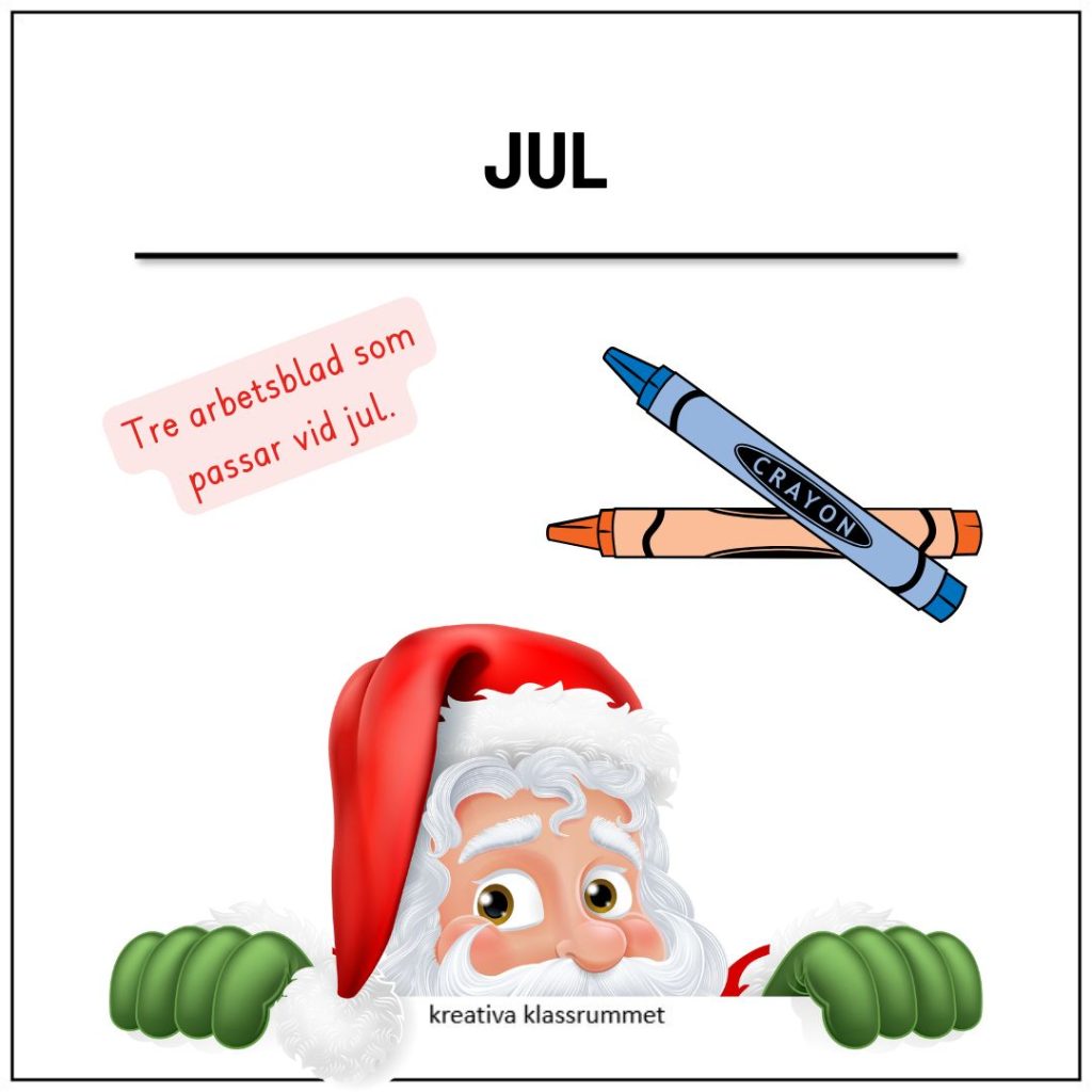 Jul – arbetsblad