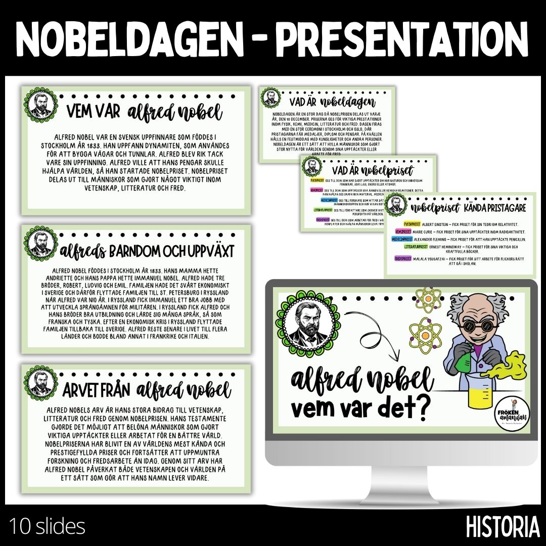 Alfred Nobel – presentation - 10 slides