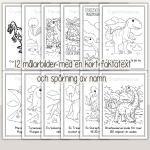 Dinosaurier – Målarbilder - bild 2