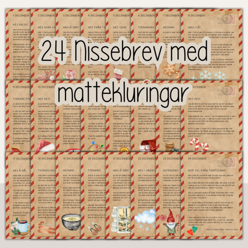 Nissebrev - Julkalender med mattekluringar
