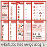 Jultema – Arbetshäfte bokstäver siffror färger former - bild 2