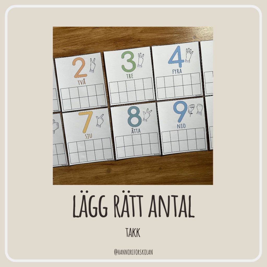 Lägg rätt antal (TAKK tecken)