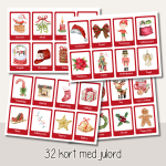 Jul – ordkort och skrivblad – Julord - bild 2