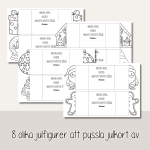 Jul – Julpyssel – Klipp och vik egna julkort. - bild 2