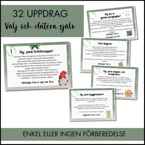 Nissebrev | Nisseuppdrag | för Förskola och Skola
