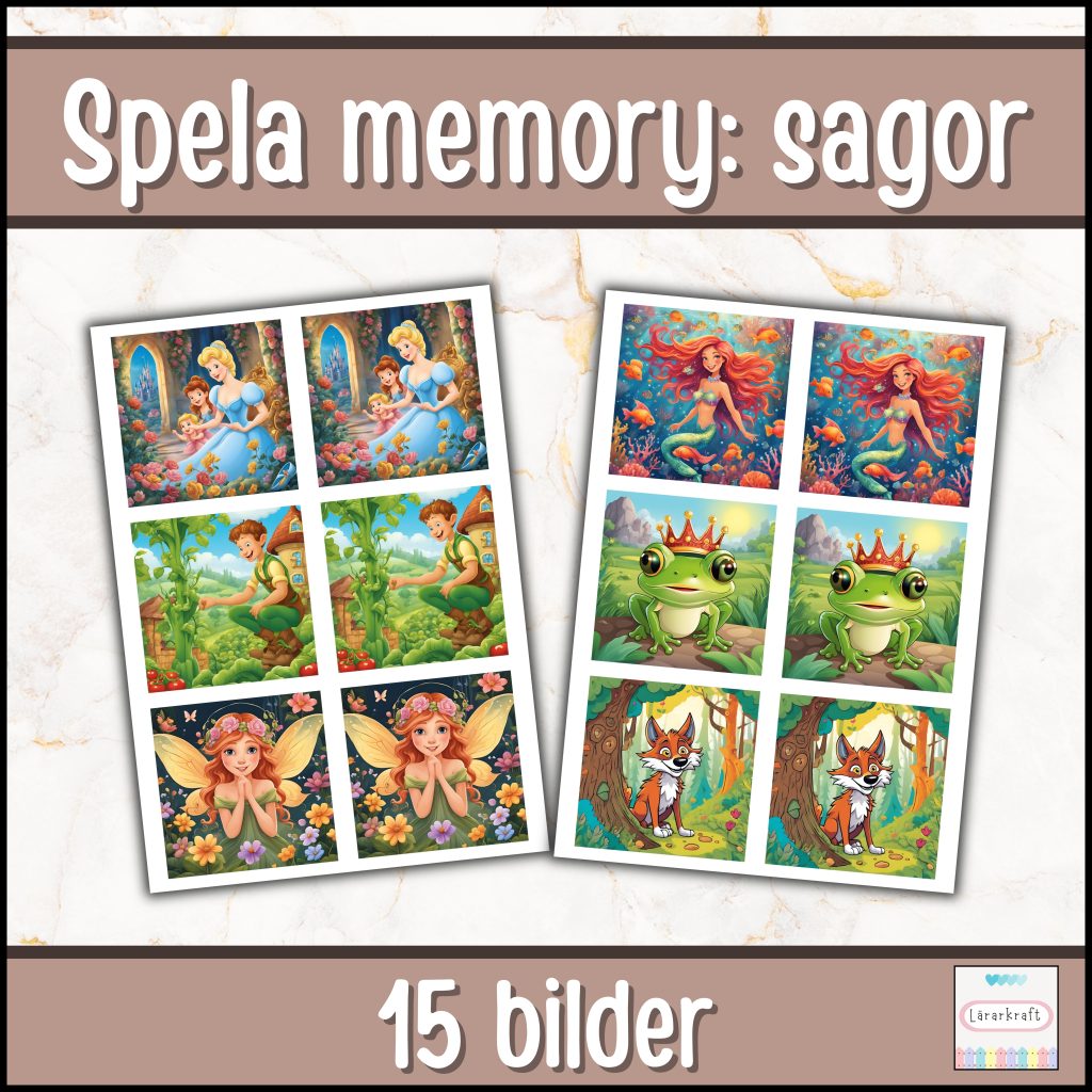 Barnboksveckan: Spela Memory (15 sagobilder)
