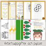 Jul – Lucia – Det stora Luciahäftet – Häfte med faktatexter, arbetsuppgifter och pyssel - bild 3