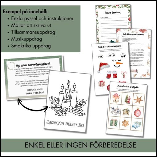 Nissebrev | Nisseuppdrag | för Förskola och Skola