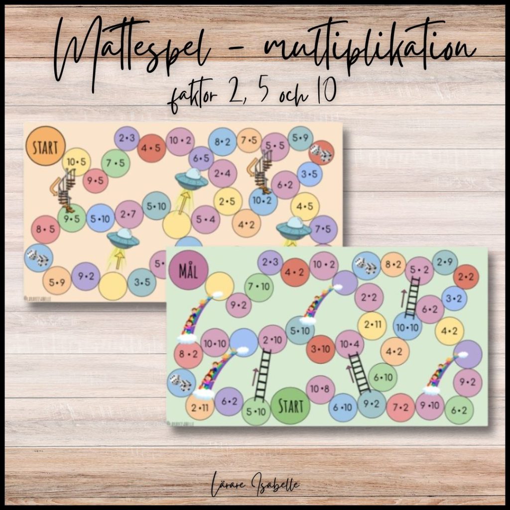 Mattespel – Multiplikation