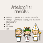 Jul – Lucia – Det stora Luciahäftet – Häfte med faktatexter, arbetsuppgifter och pyssel - bild 4