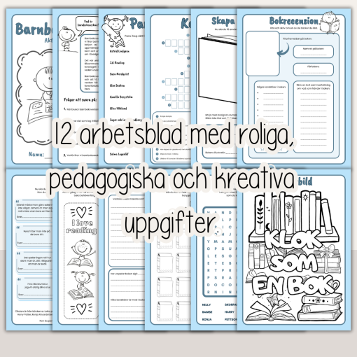 Barnboksveckan - Stora barnbokspaketet - Läsförståelse Arbetshäfte Tipspromenad