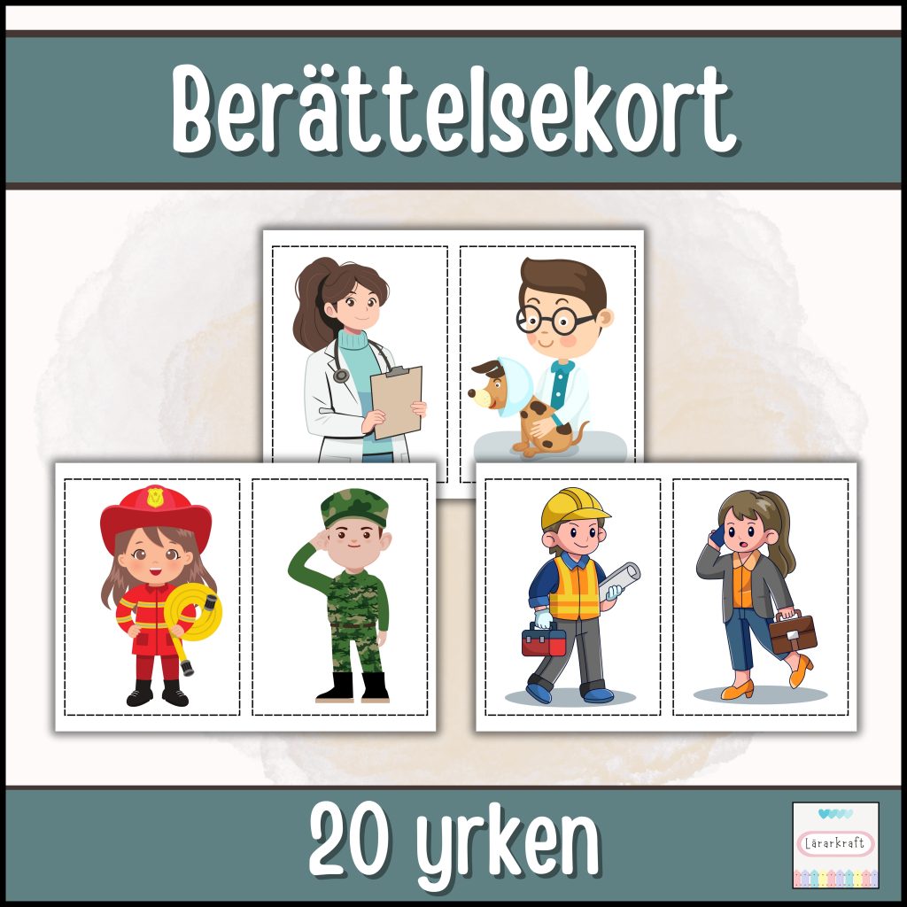 Berättelsekort Yrken (20 motiv)