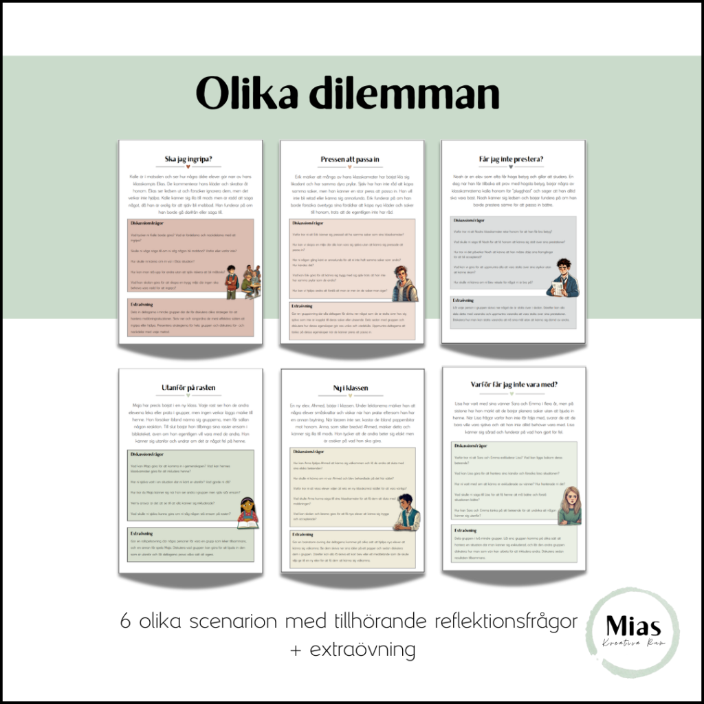 Dilemman med reflektionsfrågor