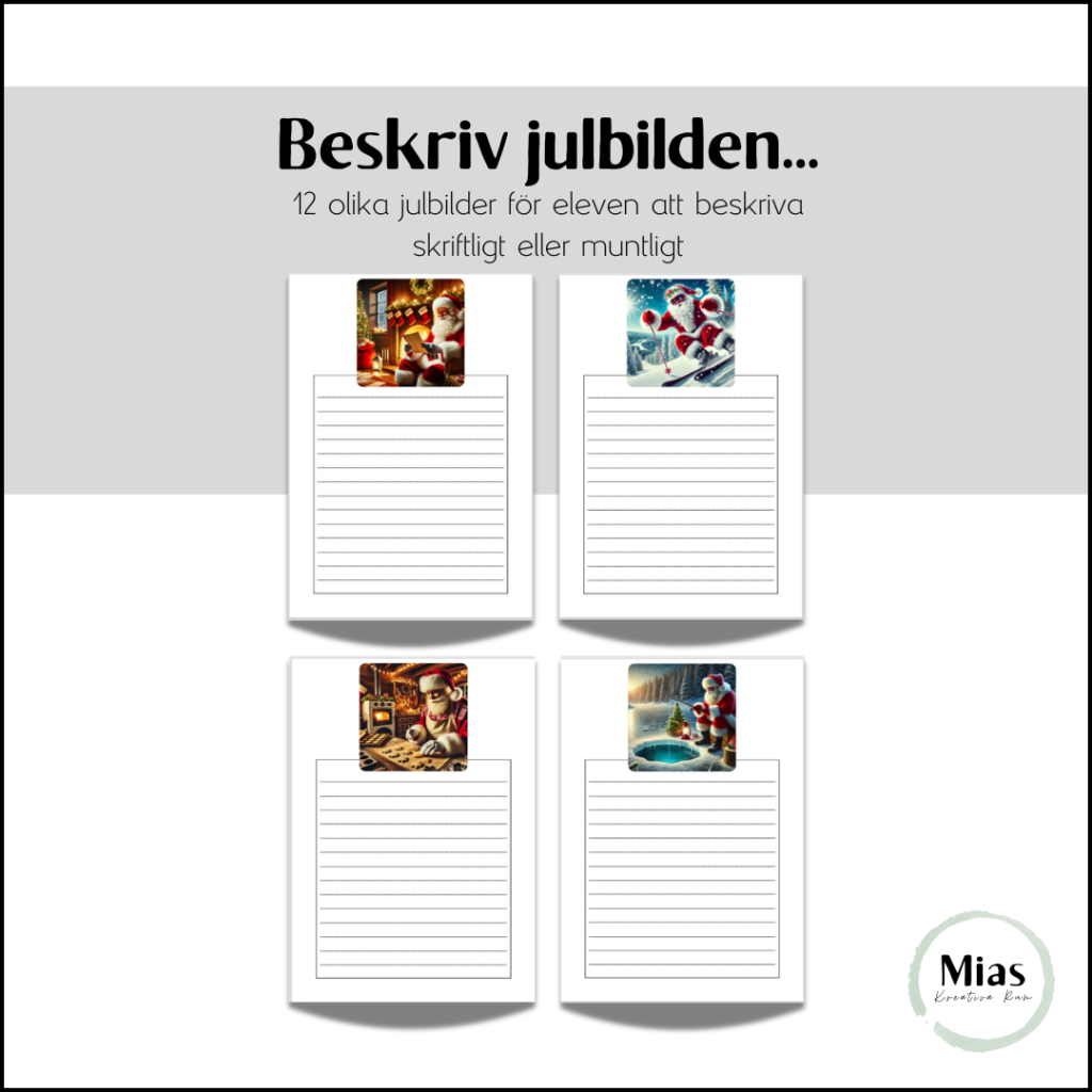 Beskriv julbilden…