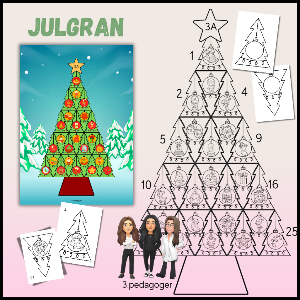 Julgran av 25 små julgranar