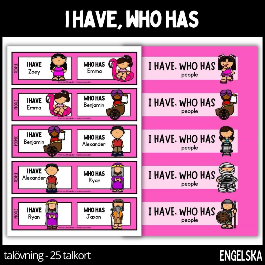 I have, who has domino – people