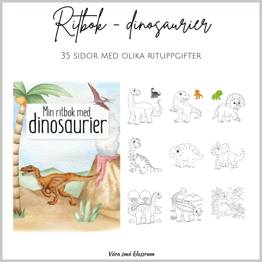 Min ritbok med dinosaurier