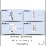 Interaktiv presentation – addition med övergång, 1 minnessiffra - bild 1