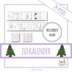 Julkalender Kreativa pyssel med nissebrev - bild 1