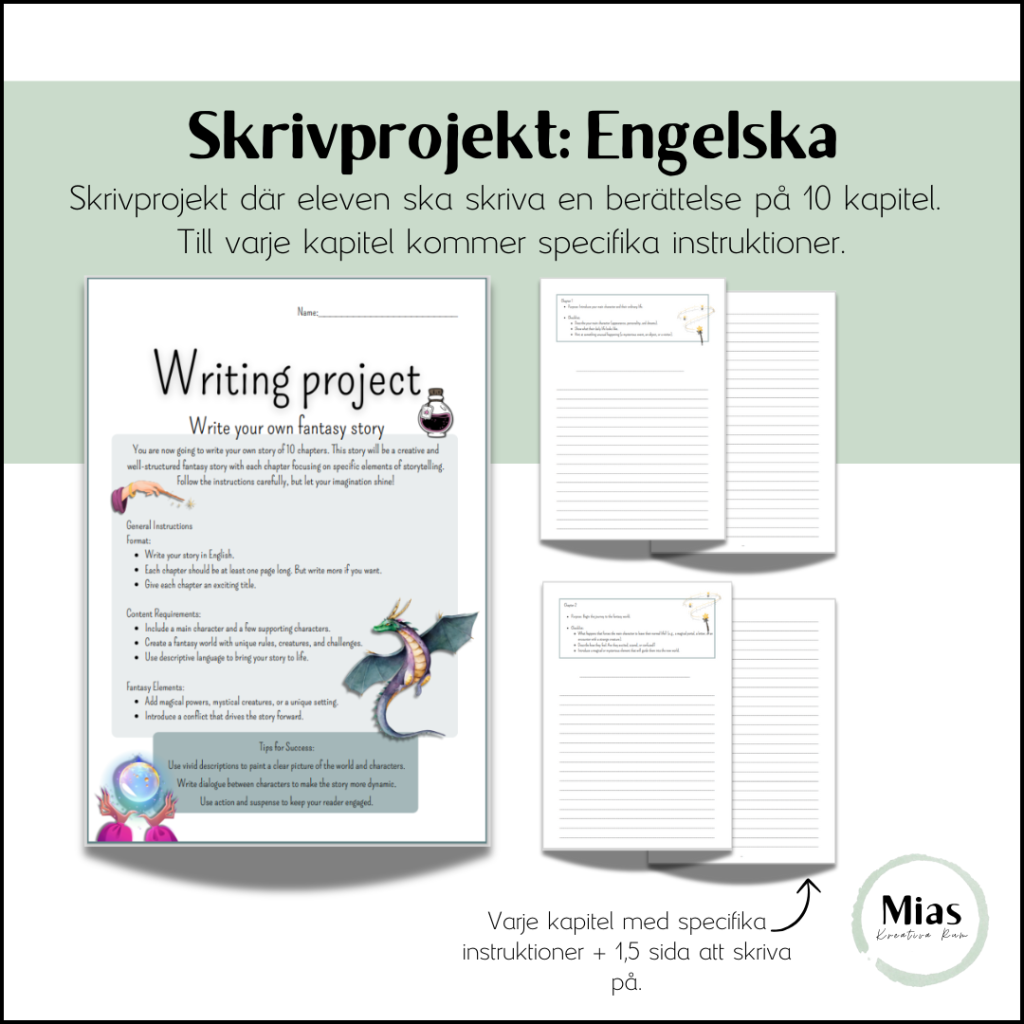 Skrivprojekt: Engelska
