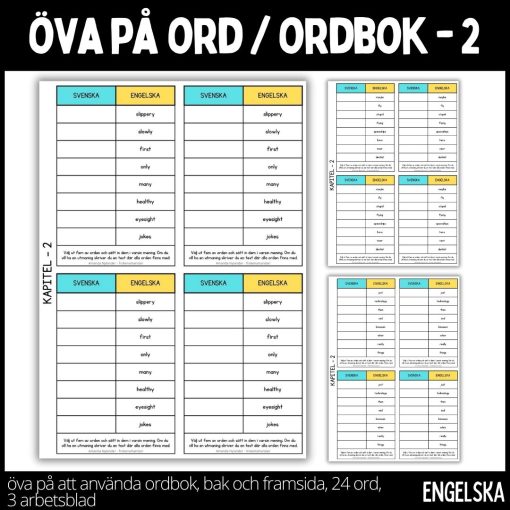 Öva på engelska ord / ordbok - 2