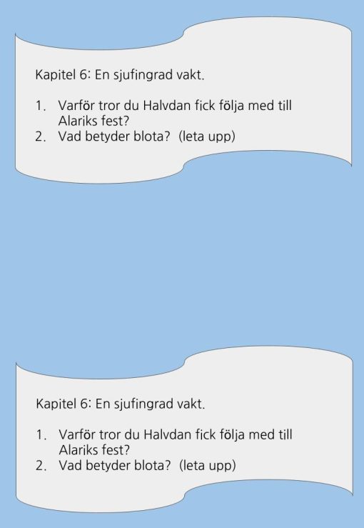 Läsprotokol till Halvdan Viking