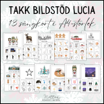 Sångkort Lucia med bildstöd och TAKK - bild 2