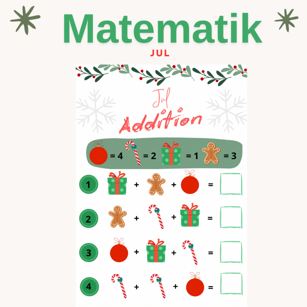 Addition – jul tema