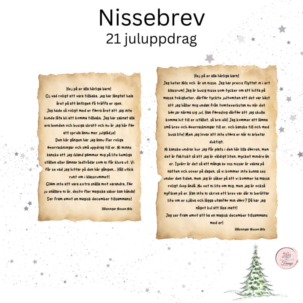 Nissebrev- 21 juluppdrag
