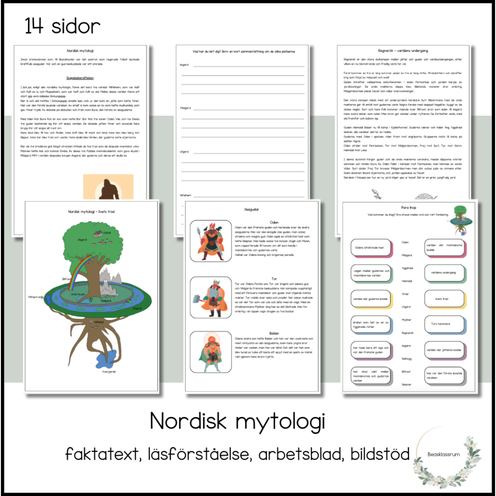 Nordisk mytologi – arbetshäfte