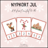 Nypkort Jul antal 0-10