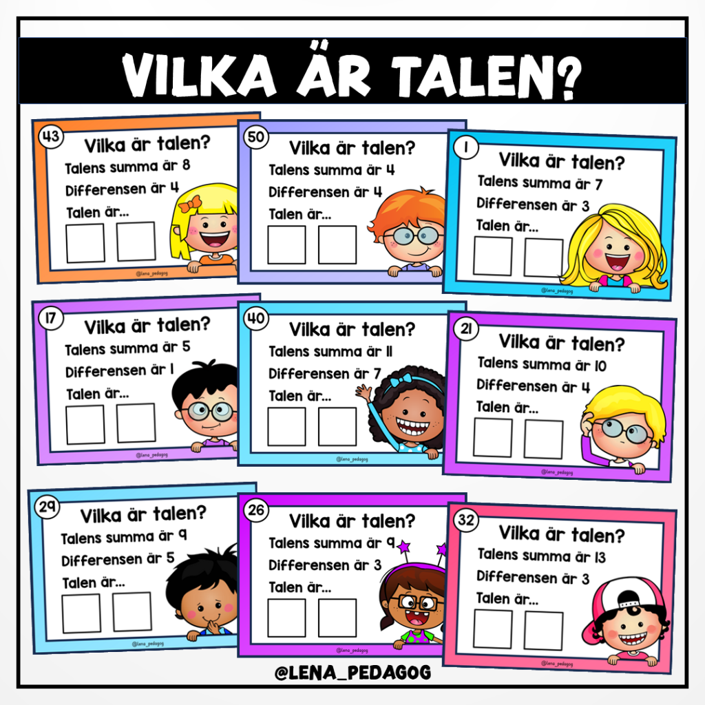 Vilka är talen?