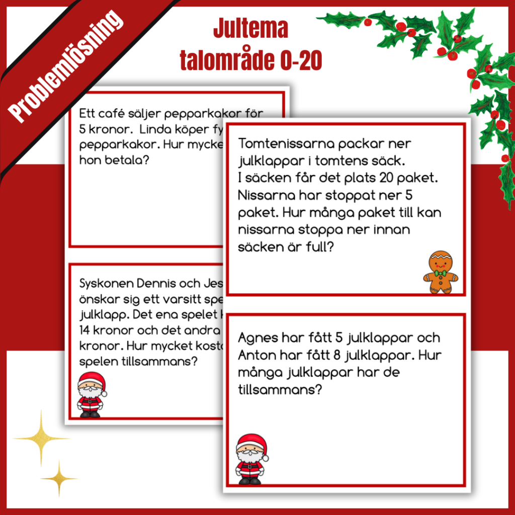PROBLEMLÖSNING/JULKALENDER 0-20.