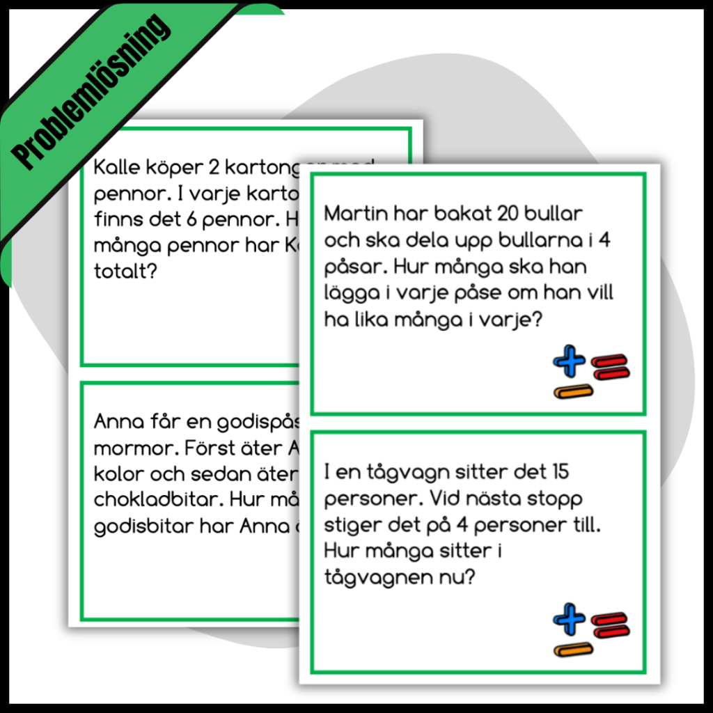 Problemlösning/textuppgifter i matematik